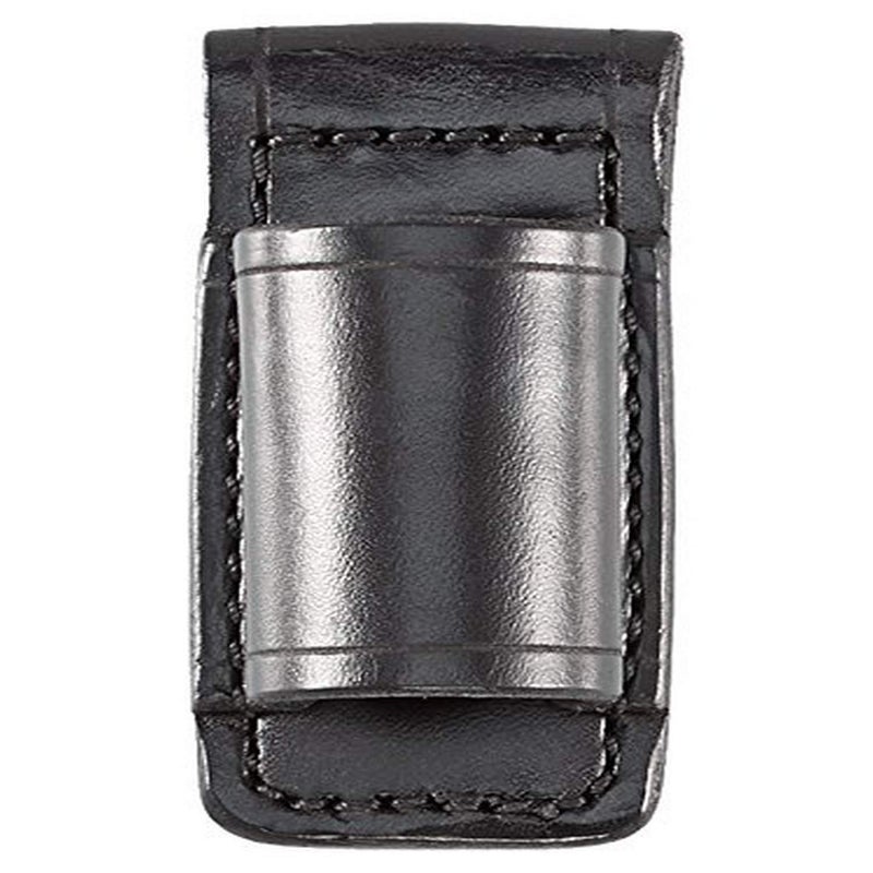 Aker Leather 554 Flashlight Holder, Black, Plain, Fits Streamlight Stinger and Surefire 6P Flashlights